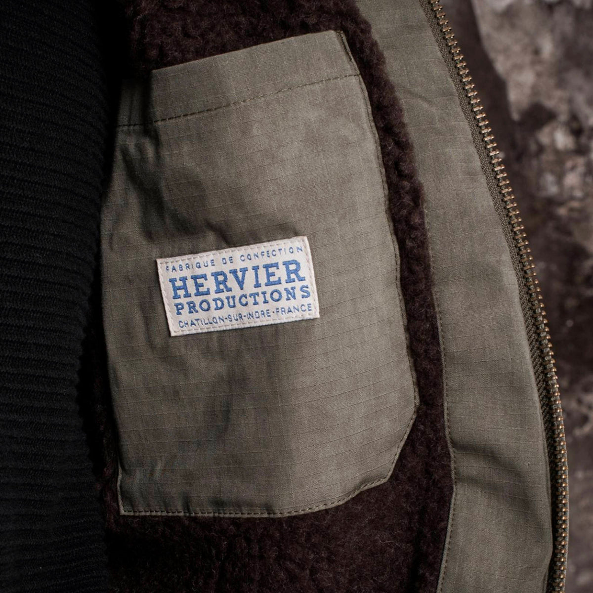Fleurs de Bagne B-10 Flight Jacket | Khaki Military Jacket