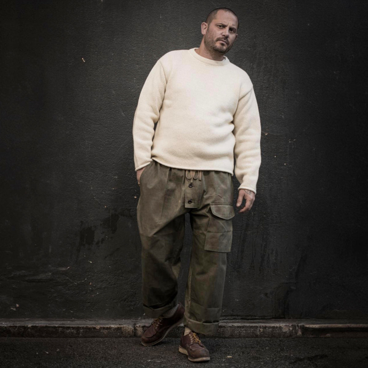 Fleurs de Bagne Mataf | Natural Wool Fisherman Sweater