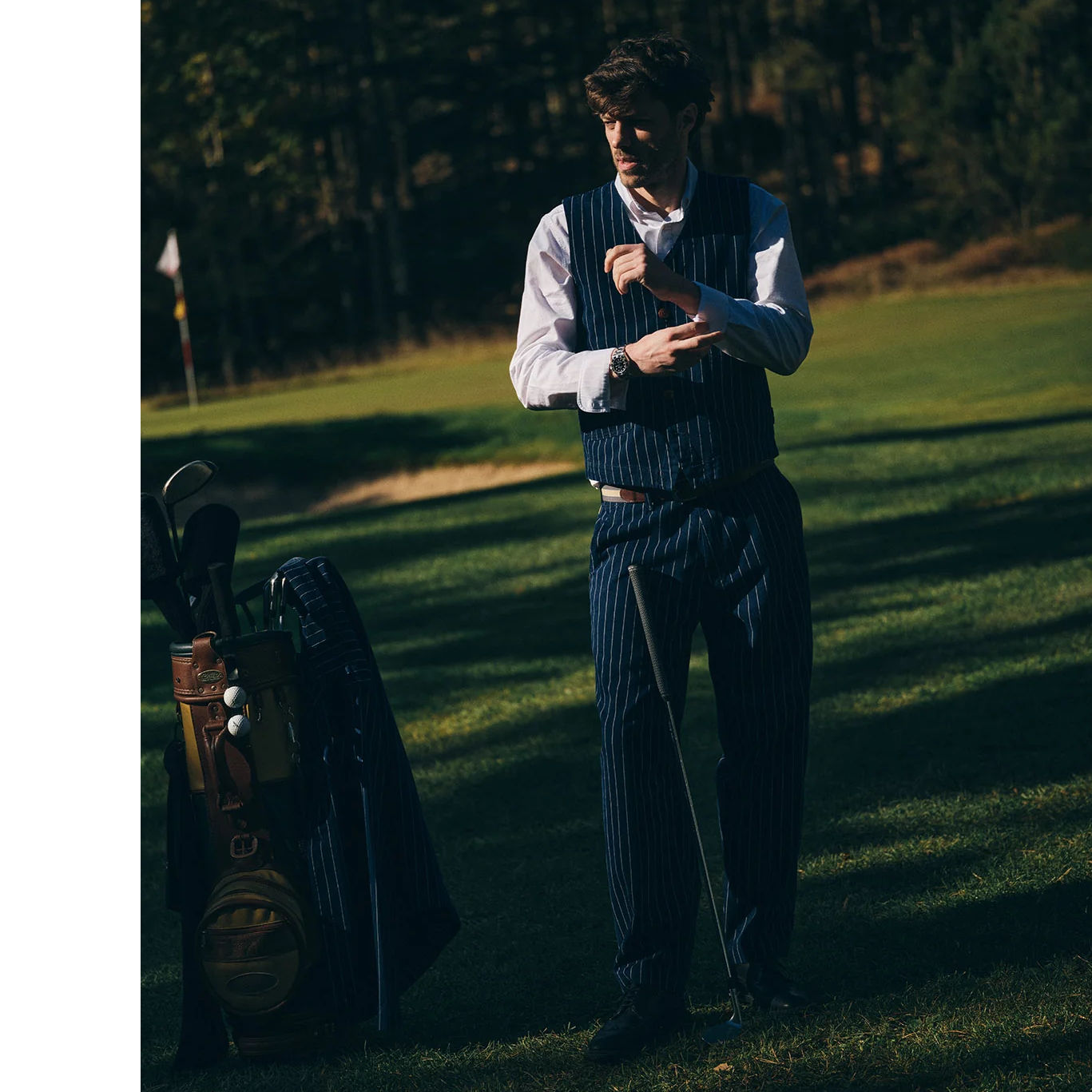Lumen Toll Gilet - Navy Stripe