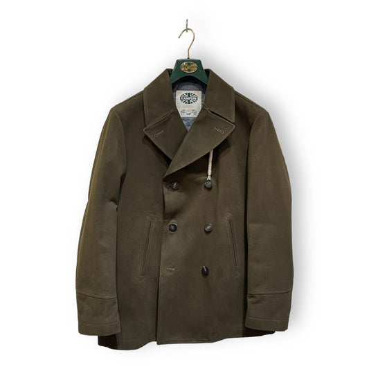 Bridge Peacoat Brushed Cotton - Olive