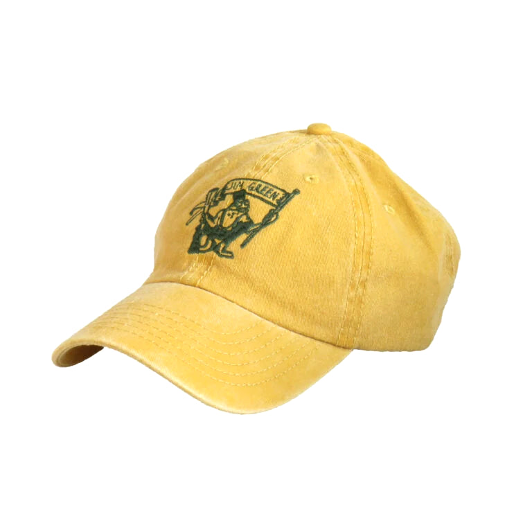 Jim Green Base Cap Twill - Mustard Washed