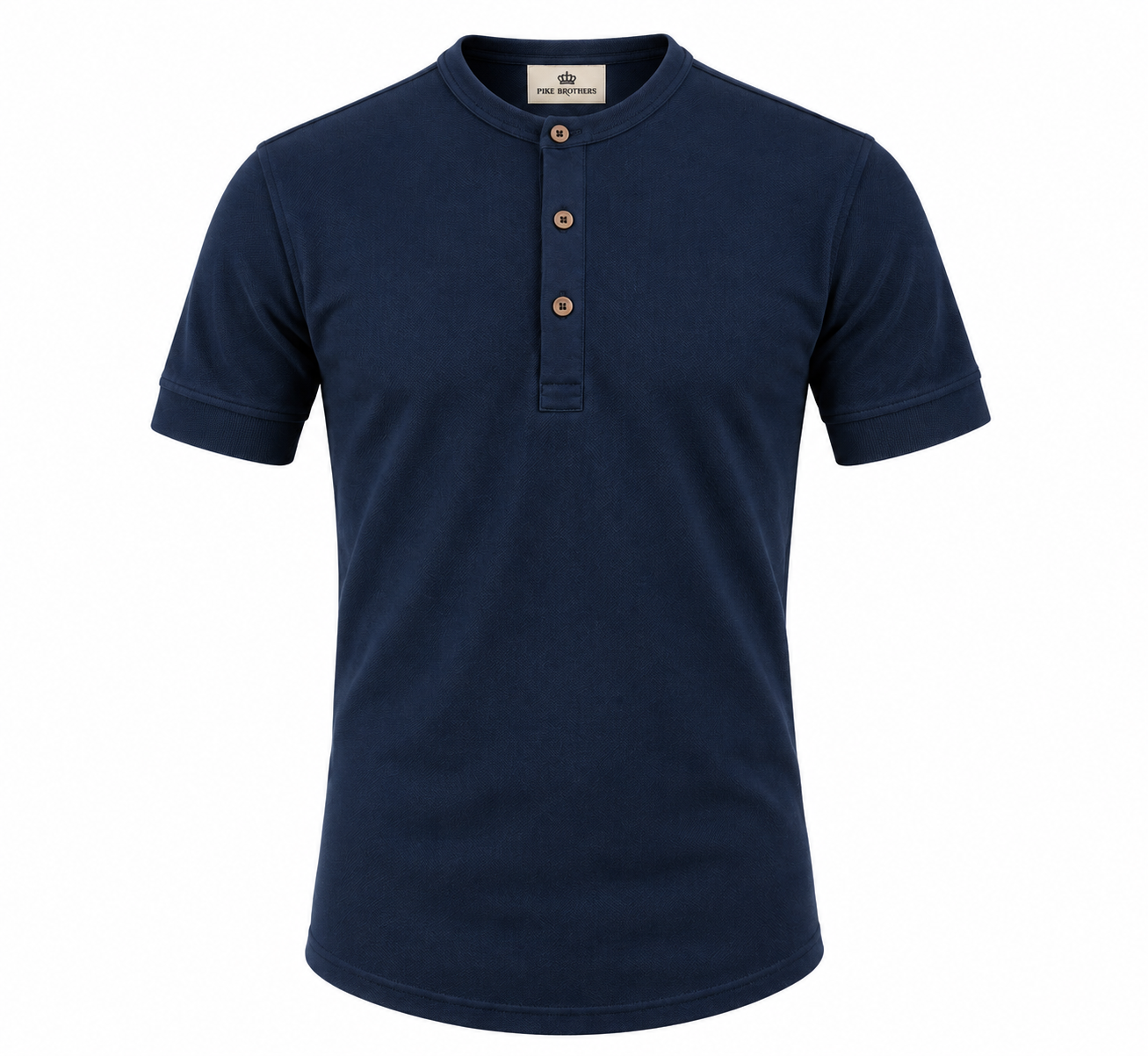 1927 Henley Kurzarm - Mojaveblau