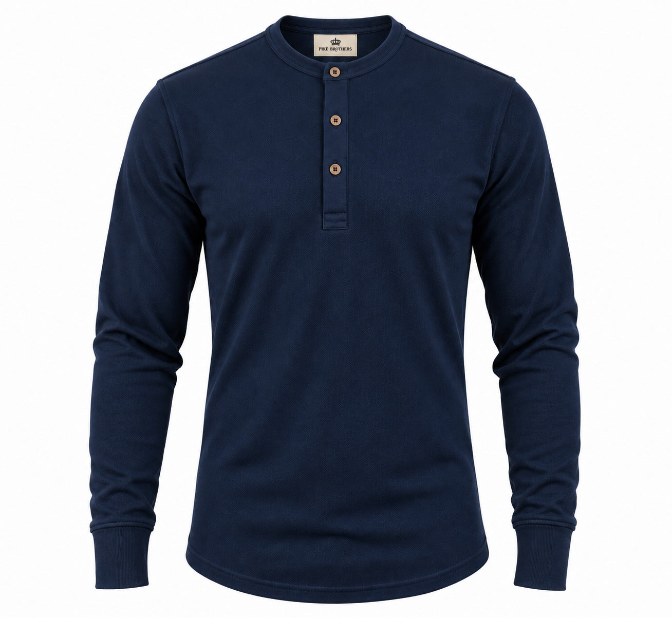 Pike Brothers 1927 Henley Shirt Mojave Blue | Long Sleeve