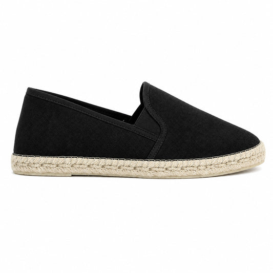 Espadrille Slipper - Schwarz