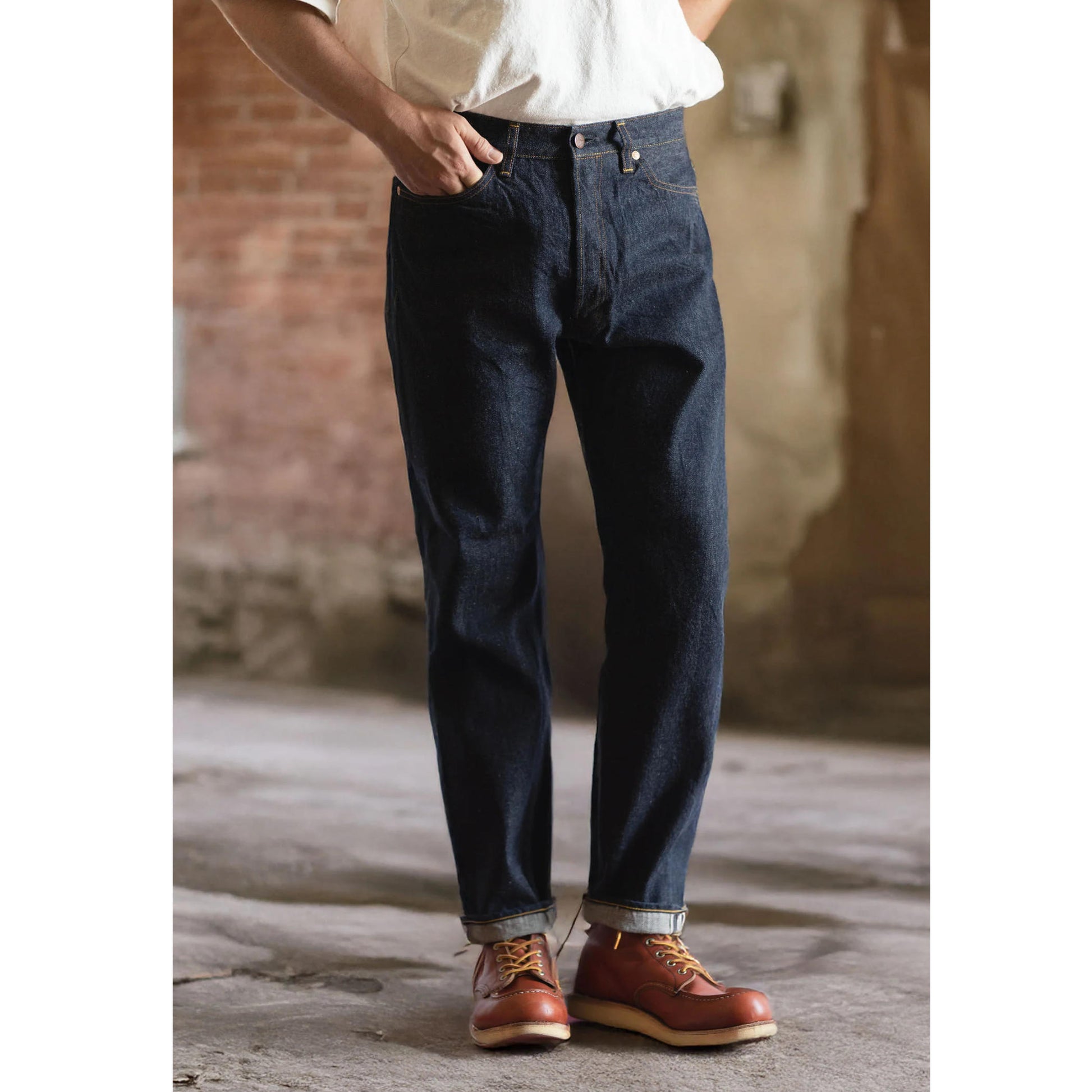 Big John M114J IVY tapered fit Japanese selvedge denim jeans