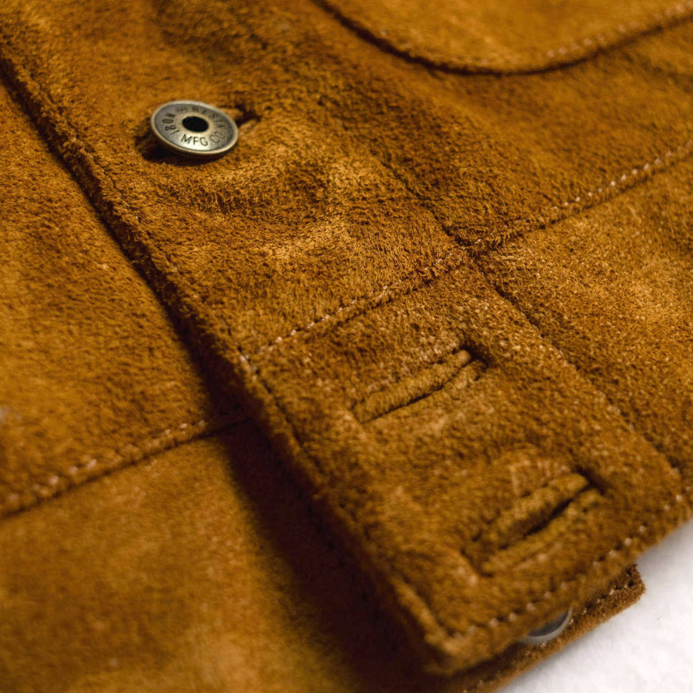 Douglas Buffalo-Wildlederjacke – Cognac