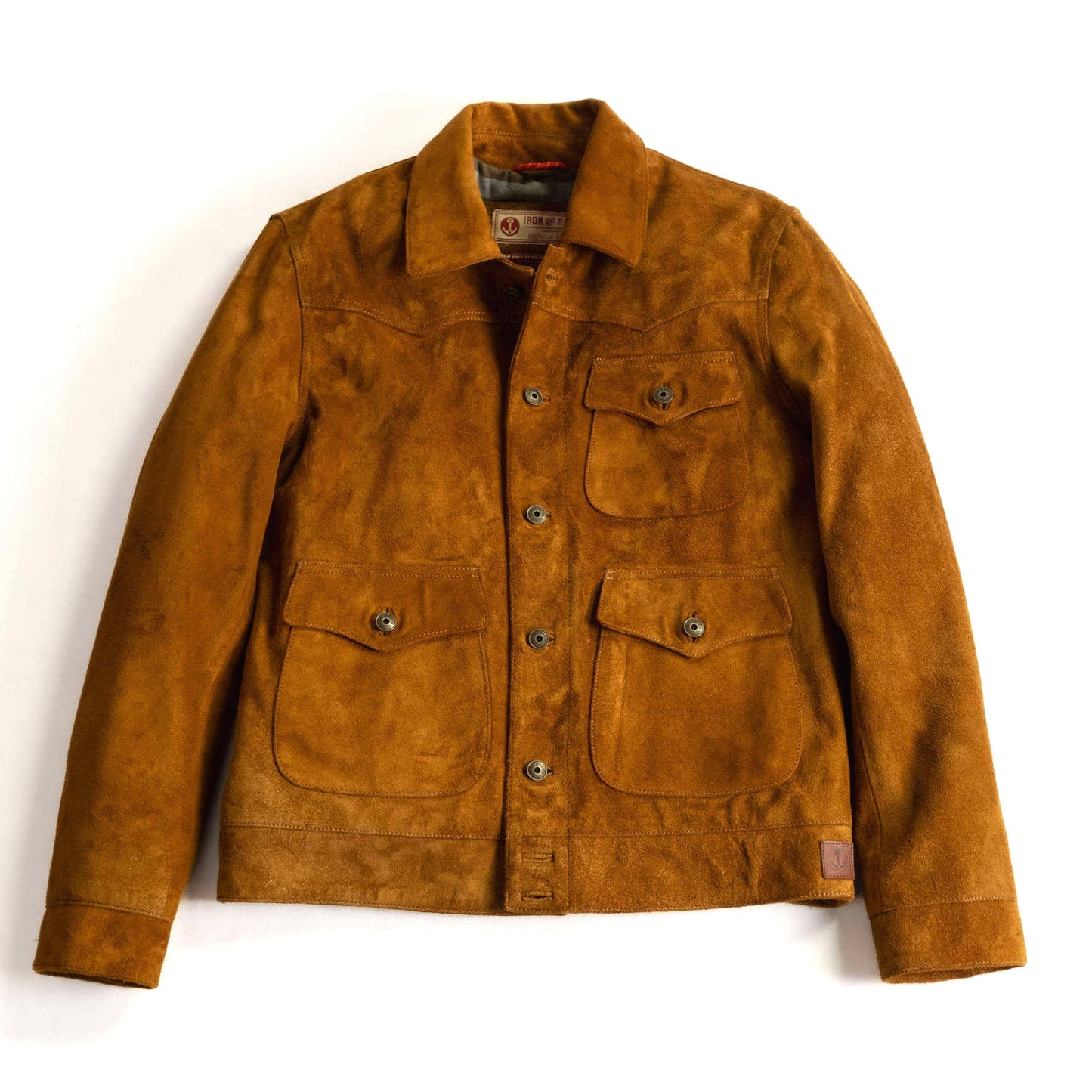 Iron & Resin Douglas Buffalo Suede Jacket - Cognac