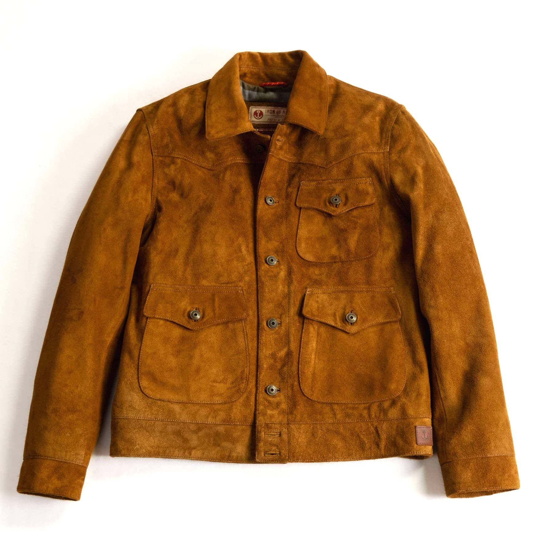 Iron & Resin Douglas Buffalo Suede Jacket - Cognac