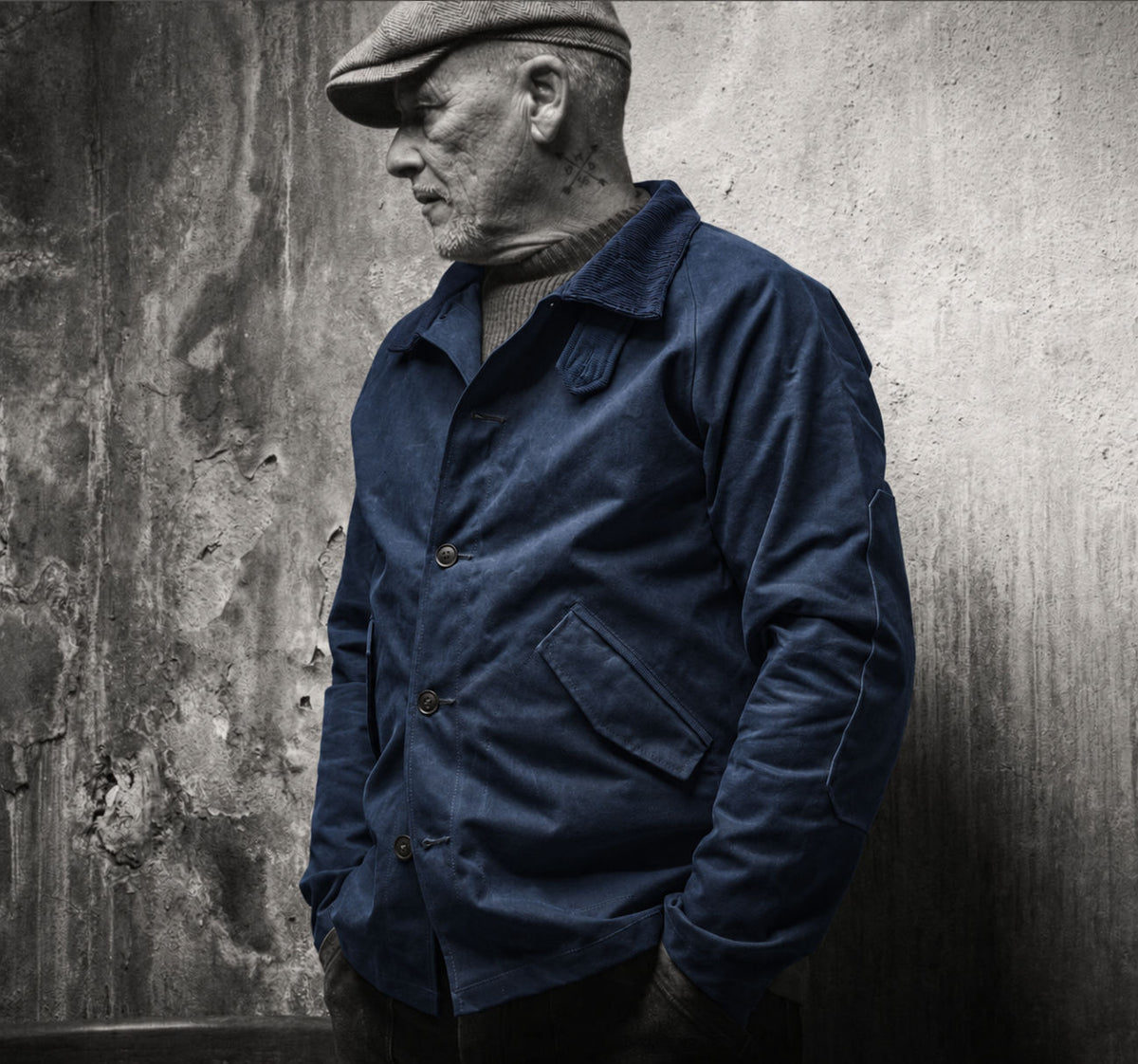 Le Falot Waxed - Navy