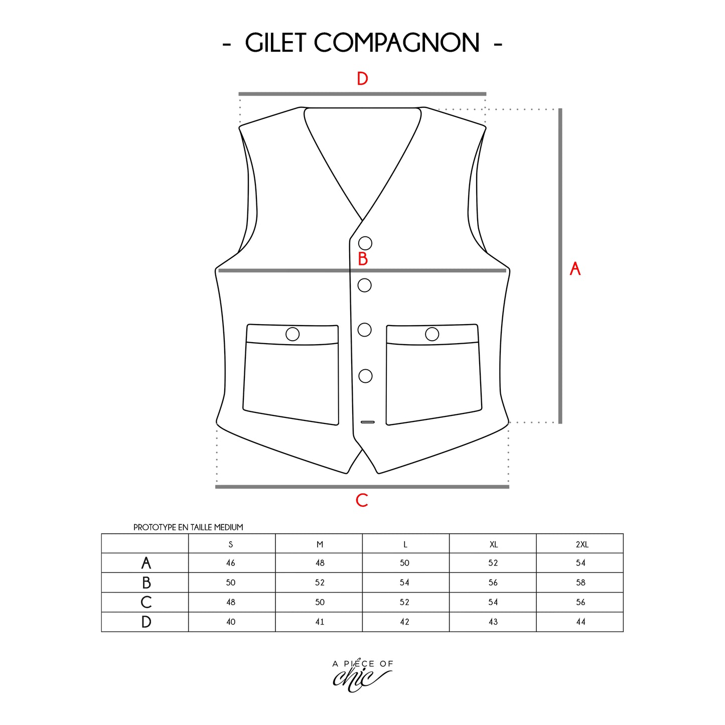 Gilet Compagnon Wool - Rust