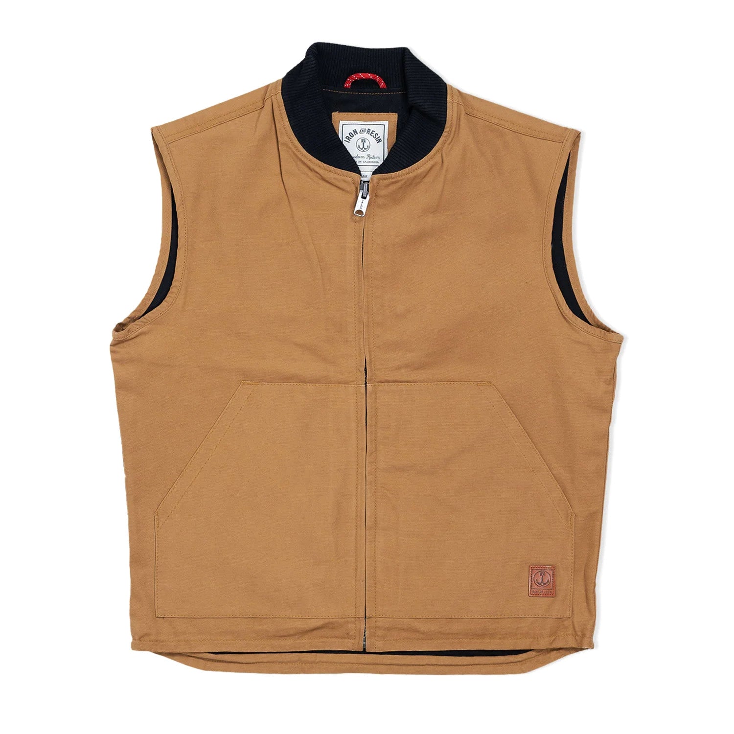 Iron & Resin Highway Canvas Vest - Union Brown
