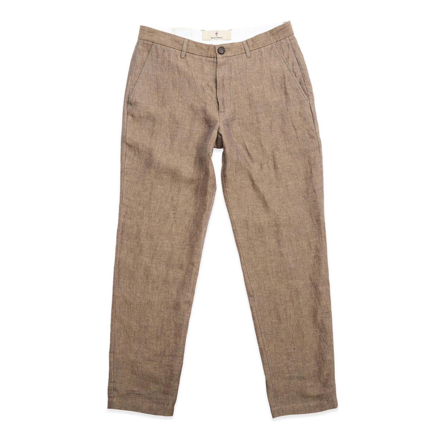 Blue de Gênes Palco Linen Pant - Grey Melange