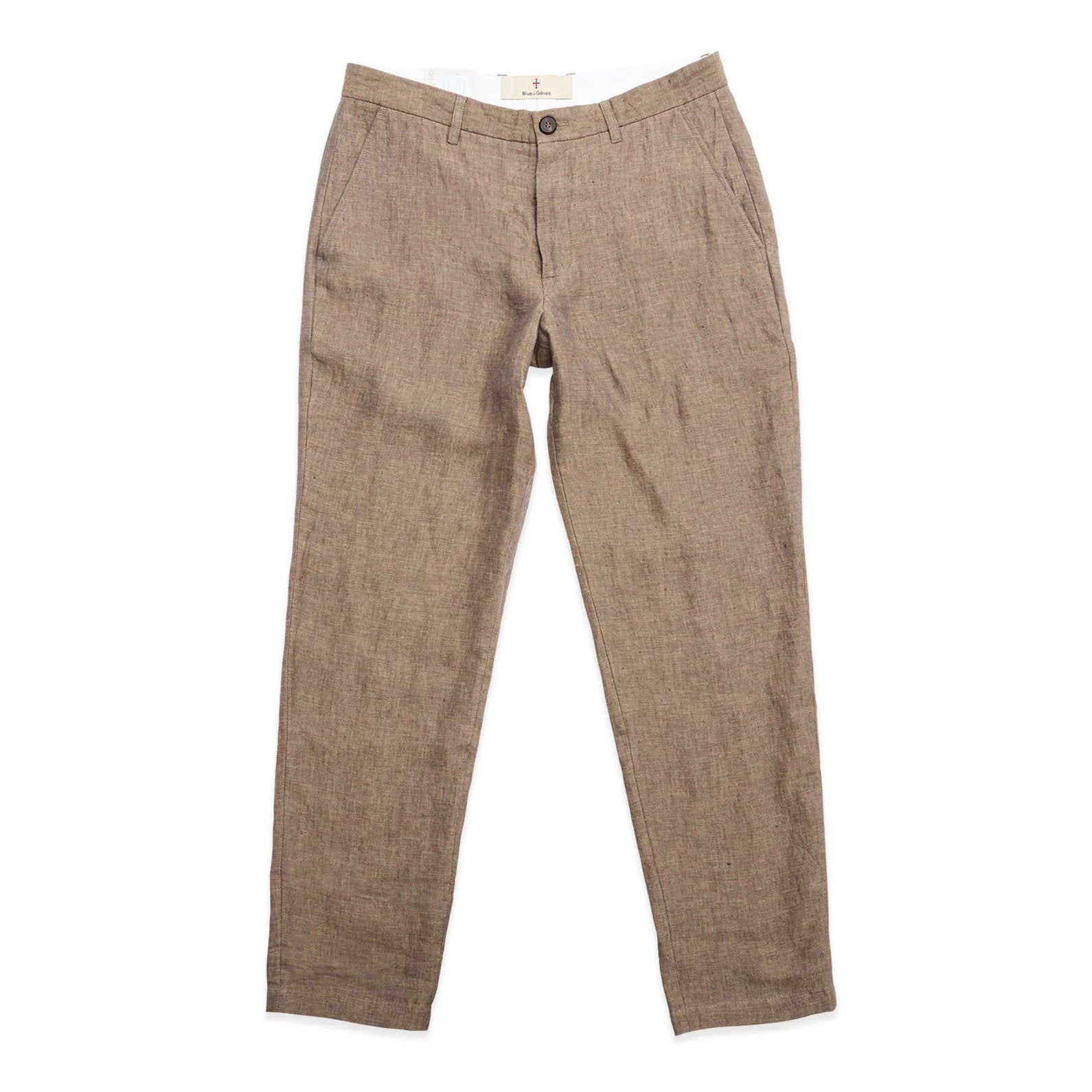 Blue de Gênes Palco Linen Pant - Grey Melange