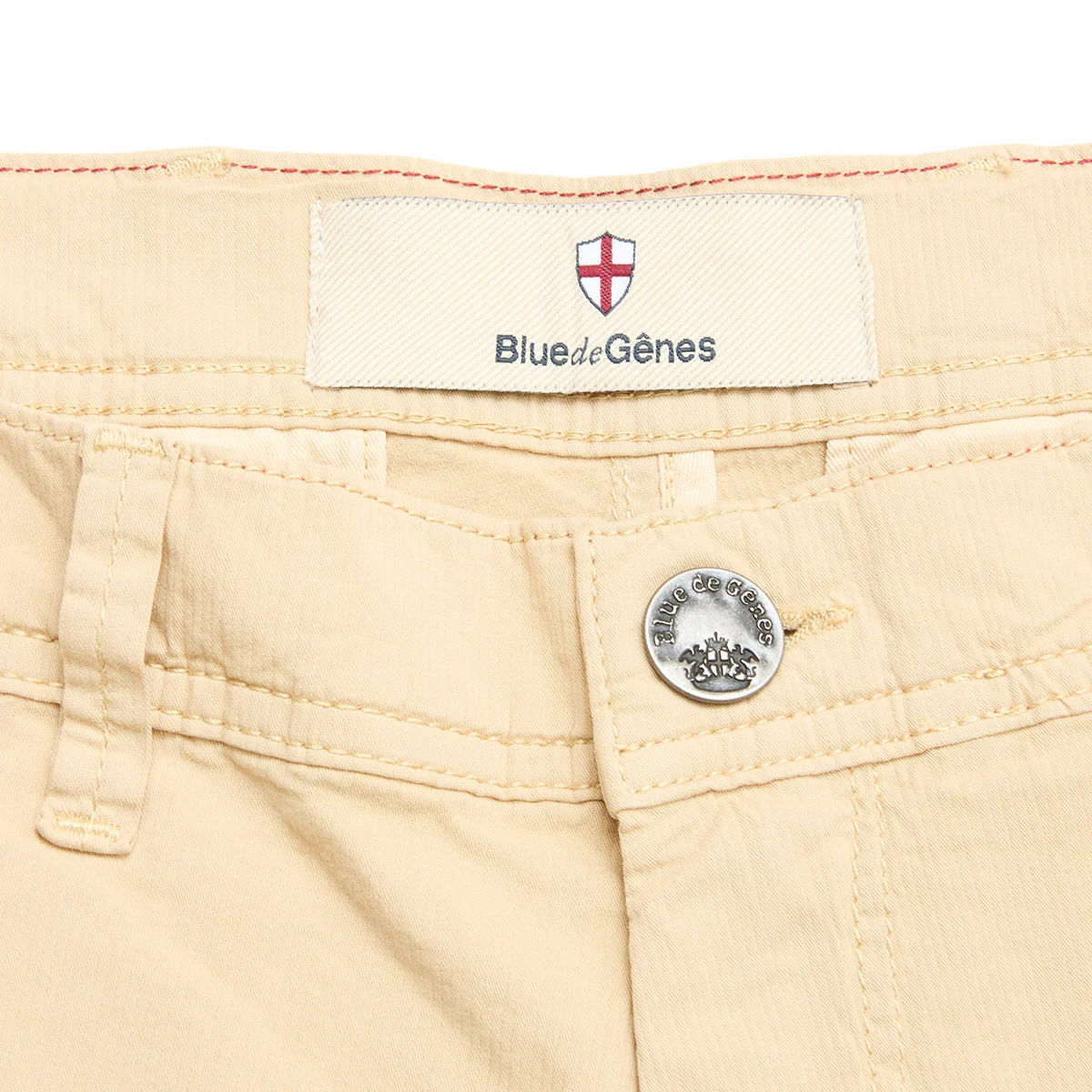 Blue de Genes Menzino Vecchio Shorts - Pale Khaki