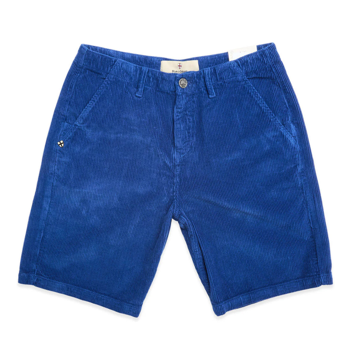 Blue de Gênes Floyd Cord Shorts Navy Peony