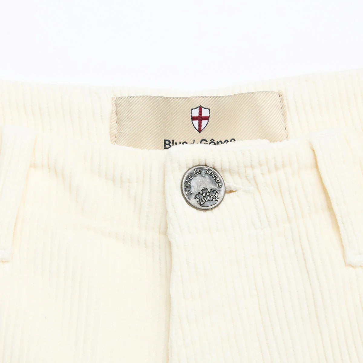 Blue de Gênes Floyd Cord Shorts Shalk
