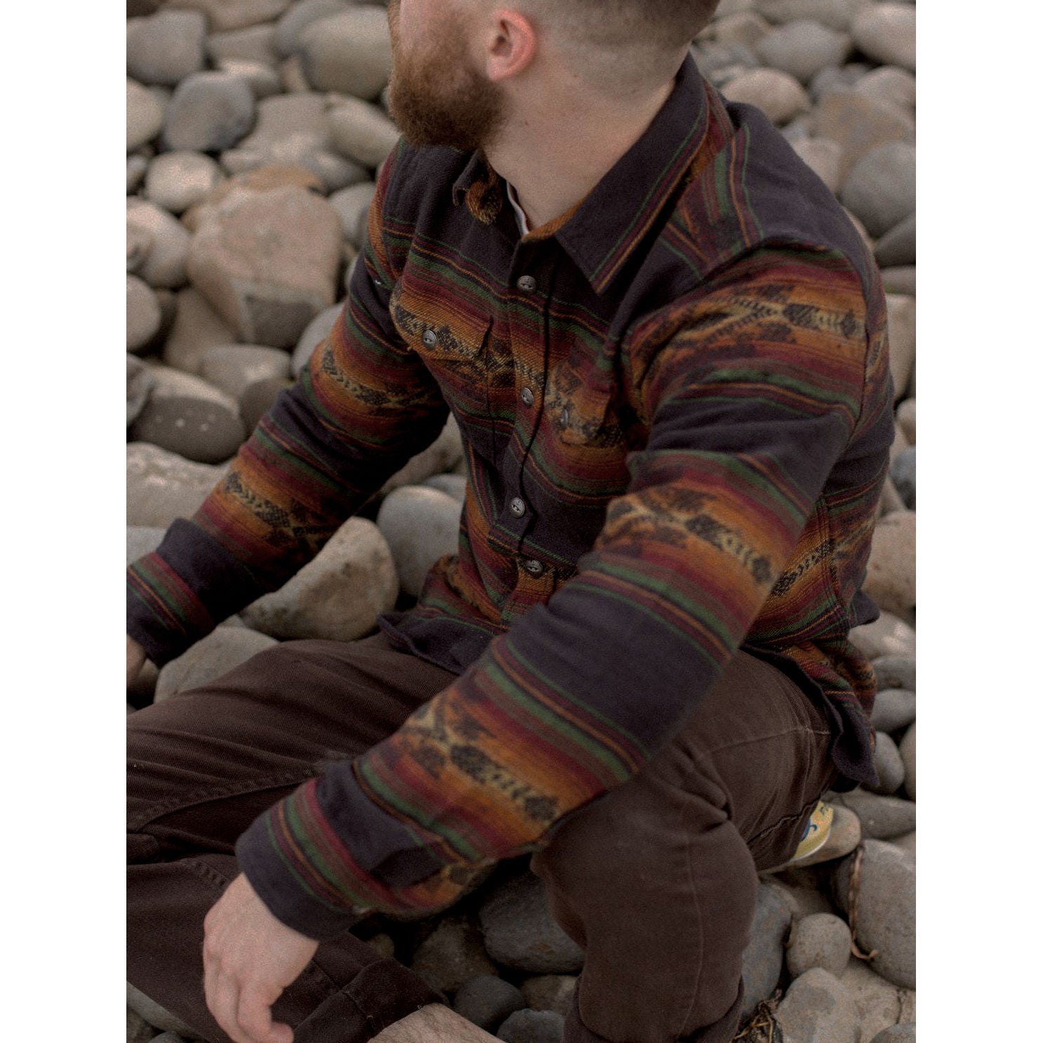 iron and resin Klamath Shirt - Black