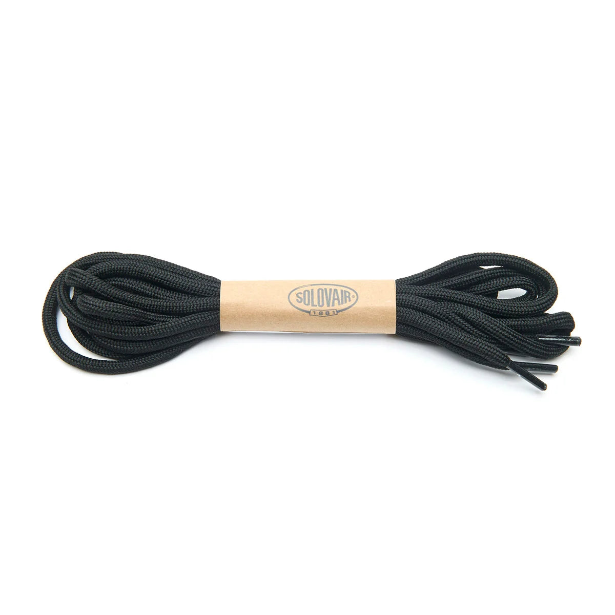 Solovair Round Poly Laces 110cm - Black