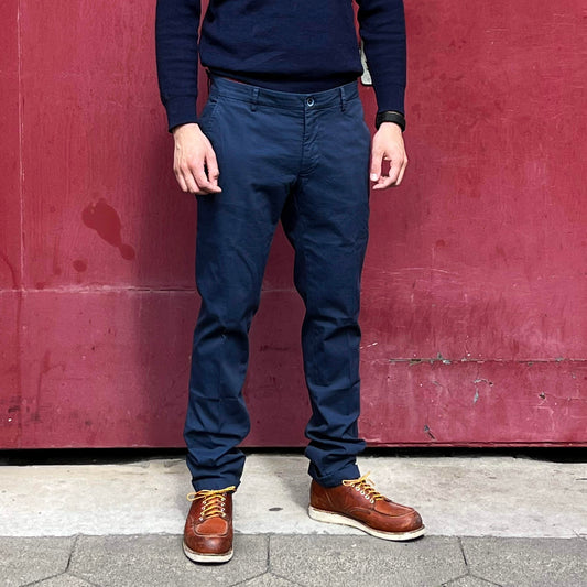 Levanto Baumwoll-Chino – Marineblau
