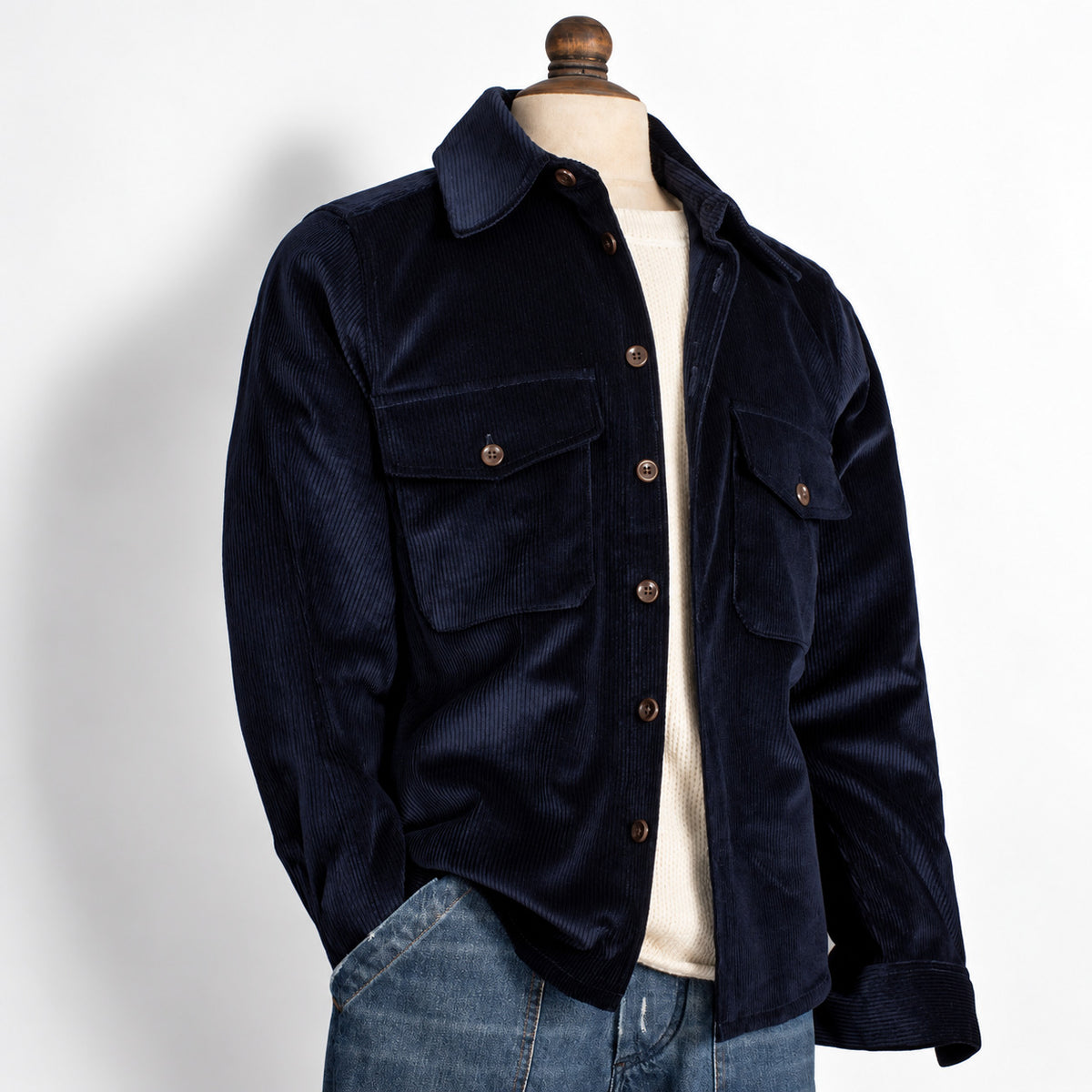 Surchemise Baroudeur - Corduroy Navy
