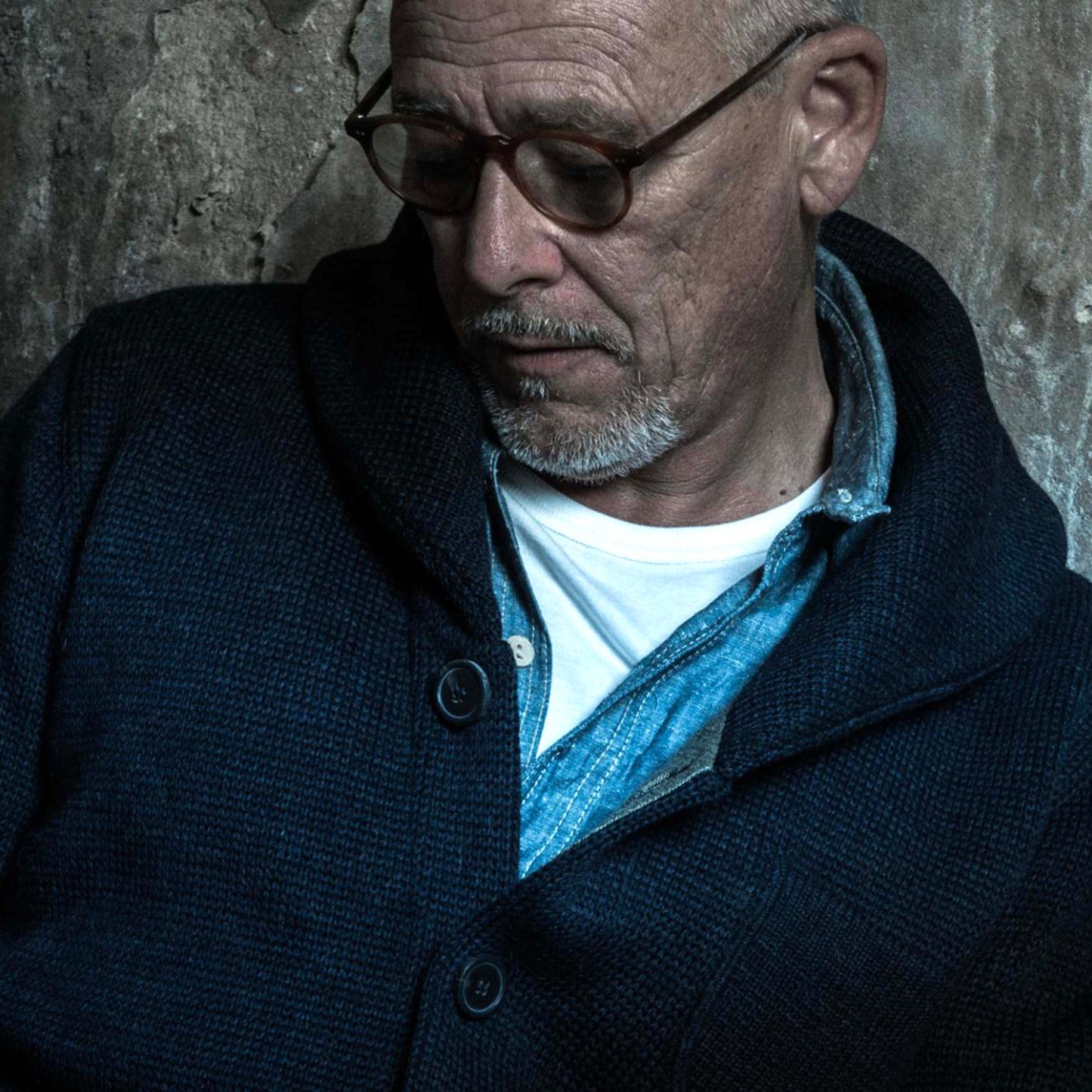 Cardigan Wool L´enfant du Malheur - Navy