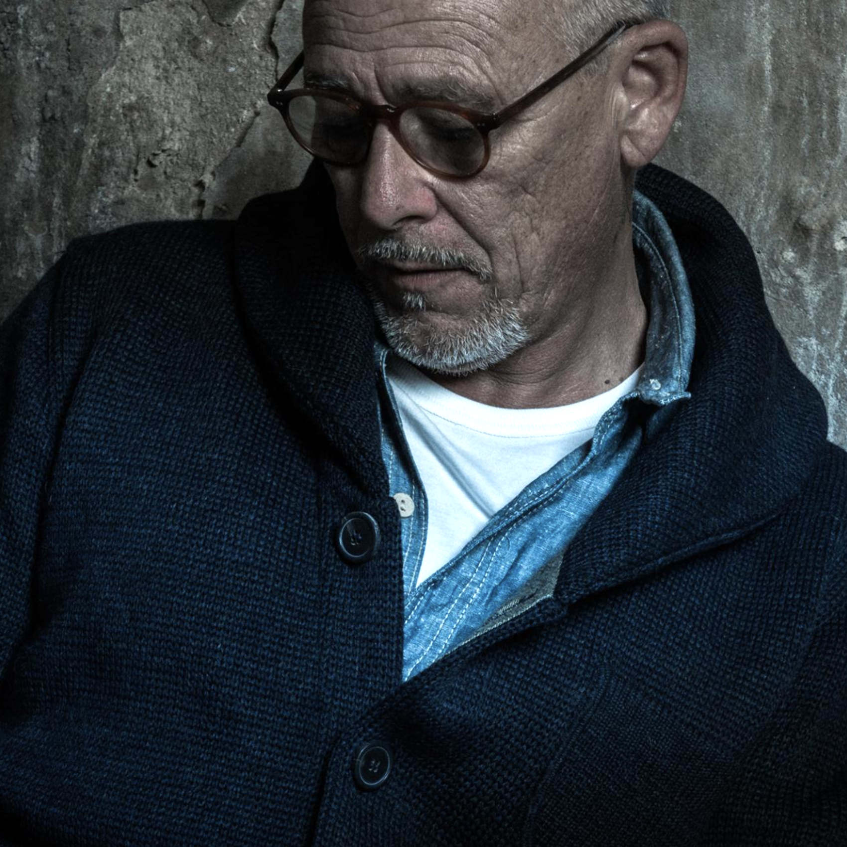 Cardigan Wool L´enfant du Malheur - Navy