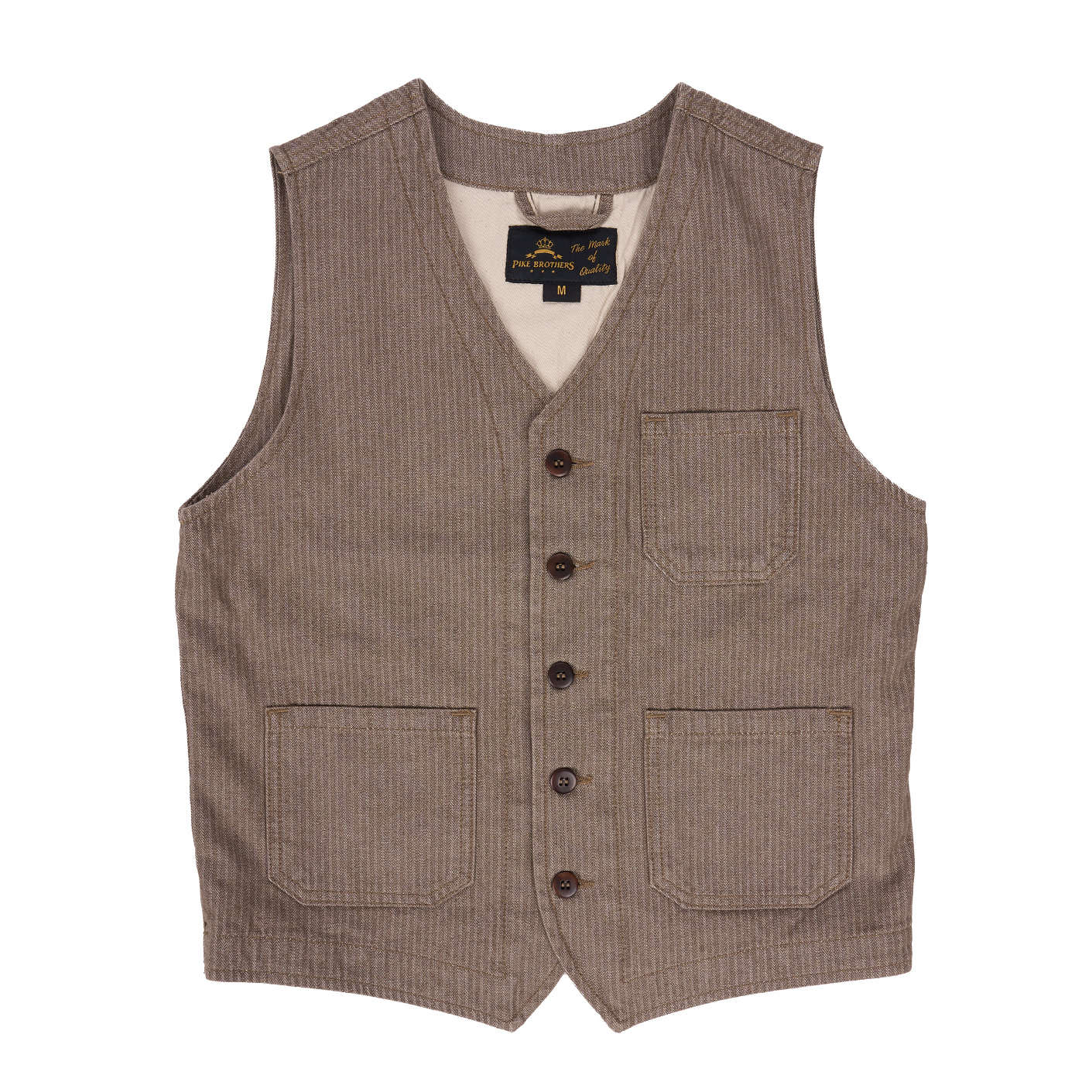 pike brothers 1937 Roamer Vest HBT - Brown