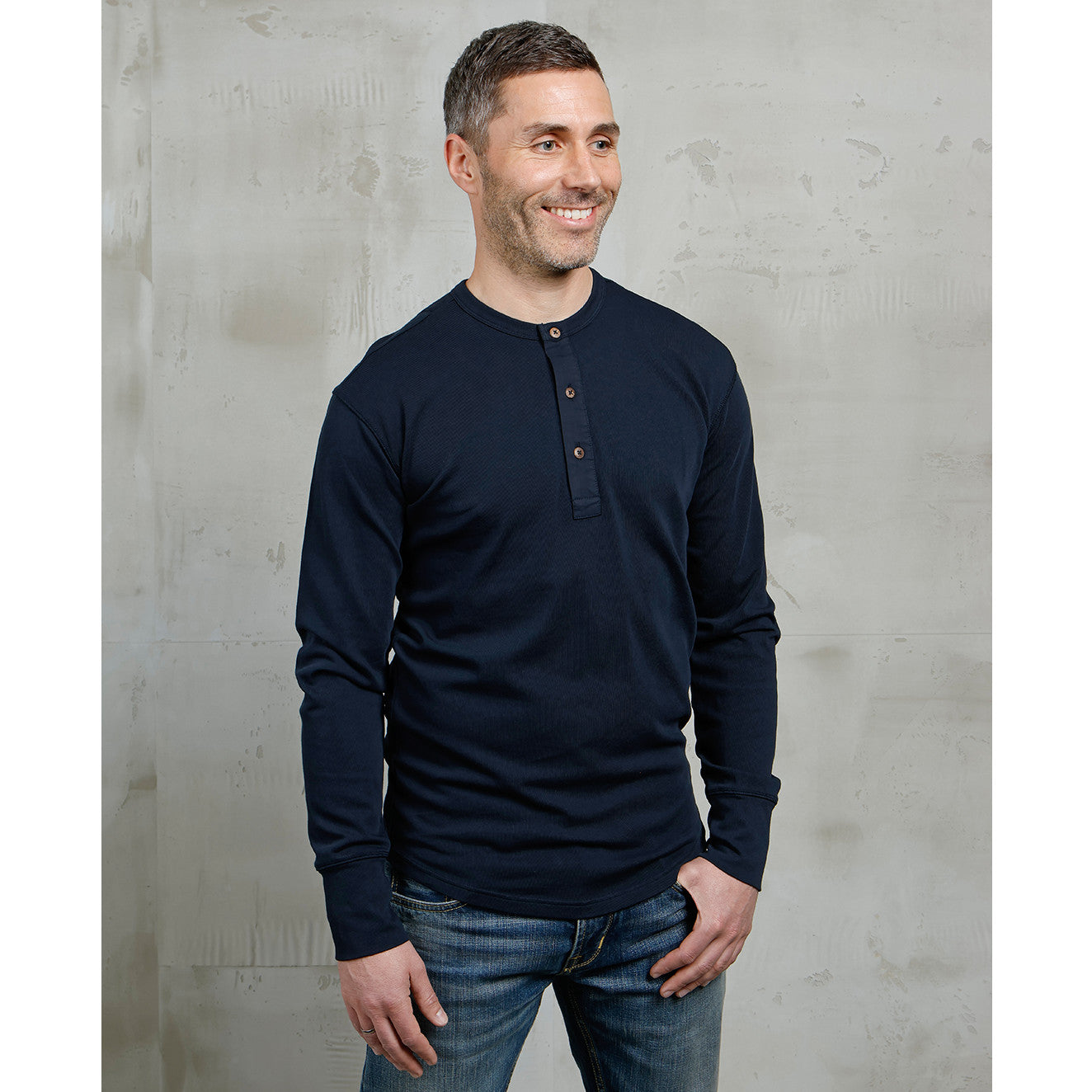 Pike Brothers 1927 Henley Shirt Mojave Blue | Long Sleeve