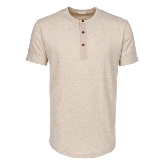 1927 Henley Short Sleeve - Ecru Melange