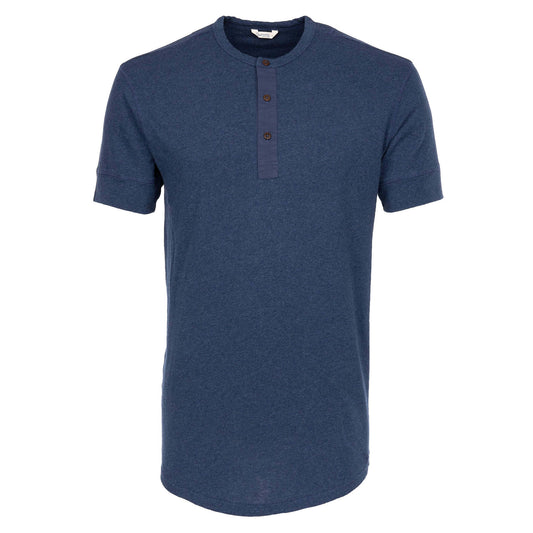 Pike Brothers 1927 Short Sleeve Henley - Indigo Melange