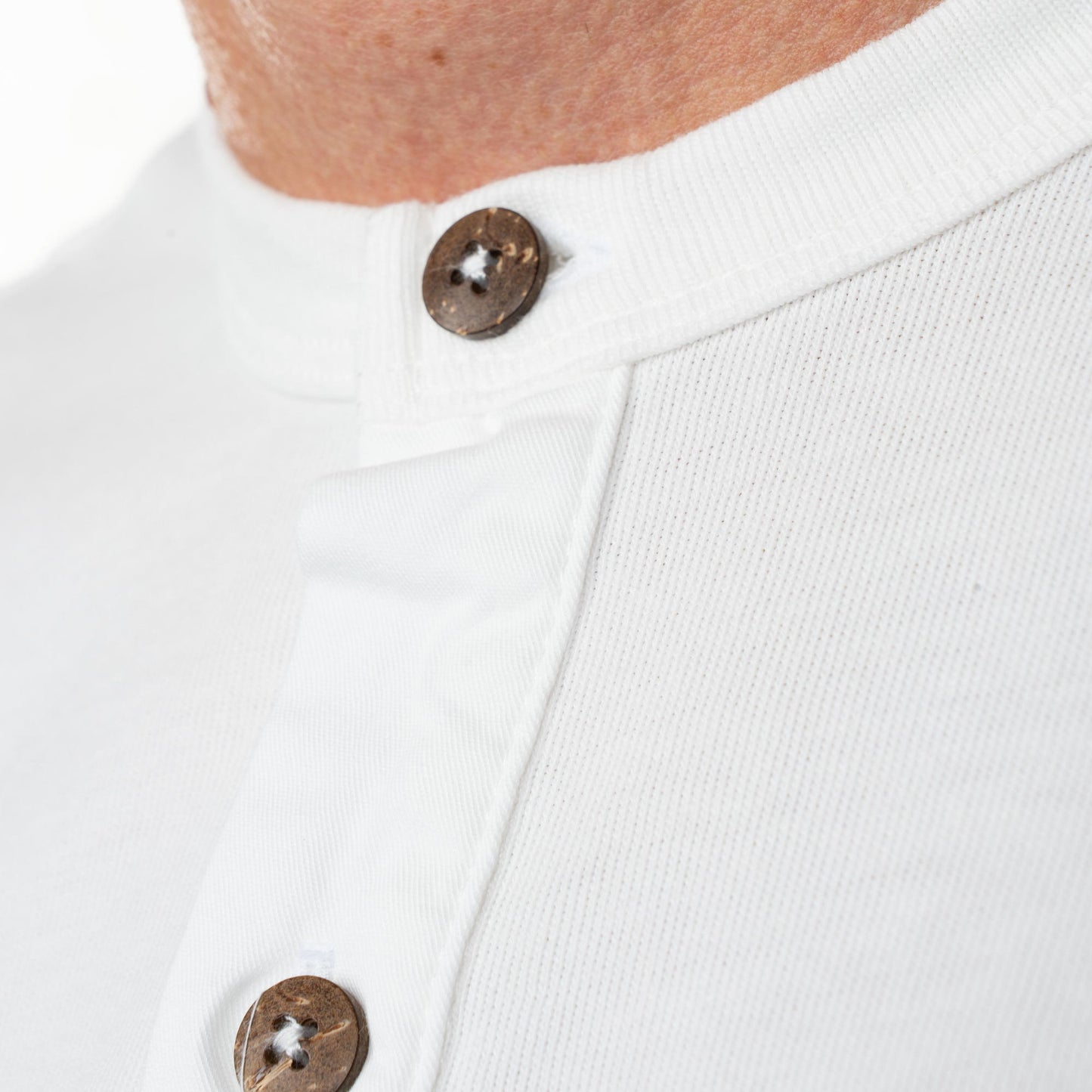 1927 Henley Short Sleeve - Pure White