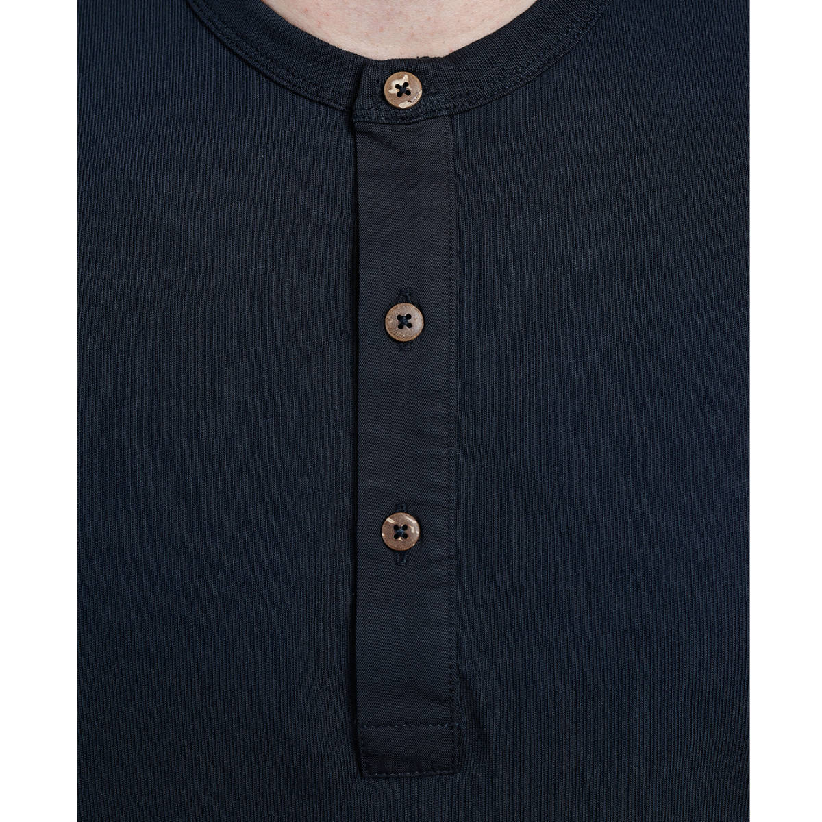 1927 Henley Kurzarm - Mojaveblau