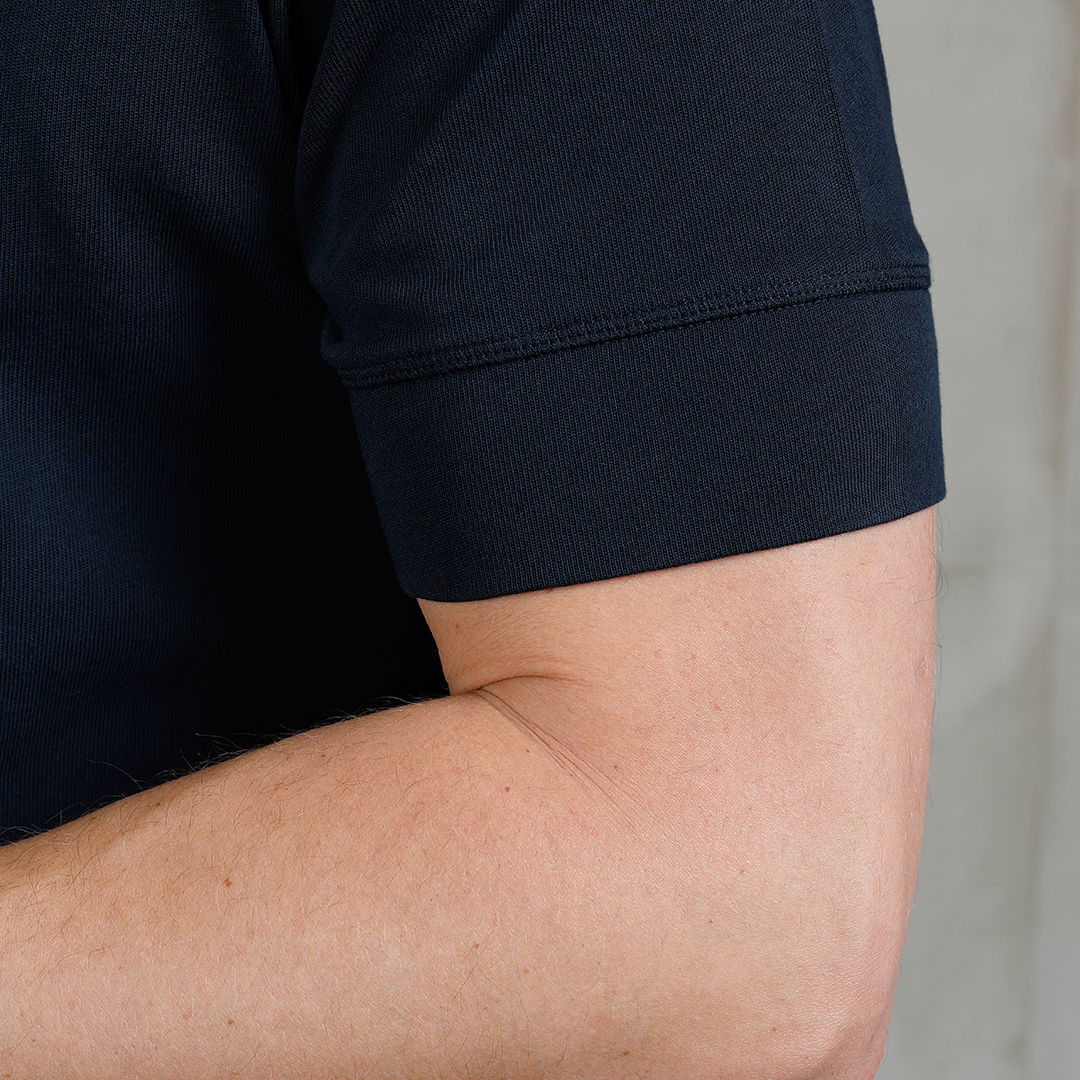 1927 Henley Kurzarm - Mojaveblau