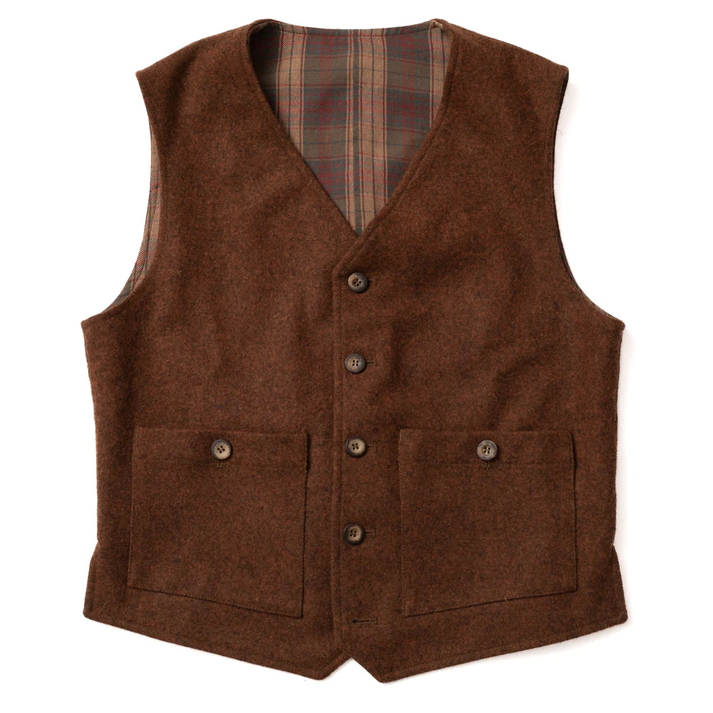 Gilet Compagnon Wool - Rust