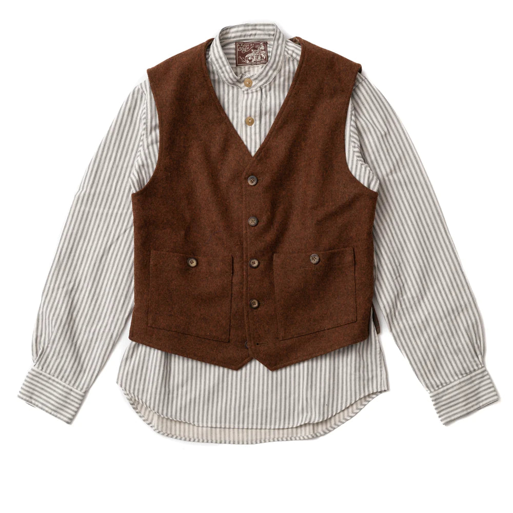 Gilet Compagnon Wool - Rust