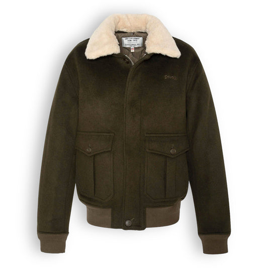 Schott Airguard Wool Pilot Jacket - Khaki