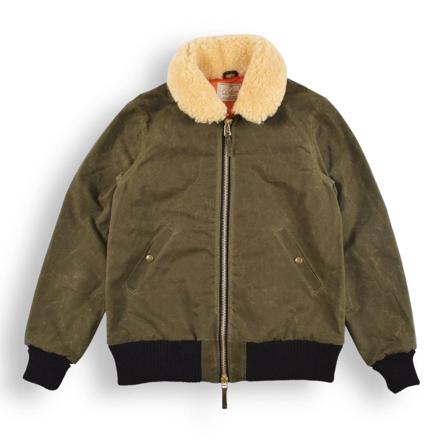 Flyer´s Club Jacket Loden Wax / Gold Mouton