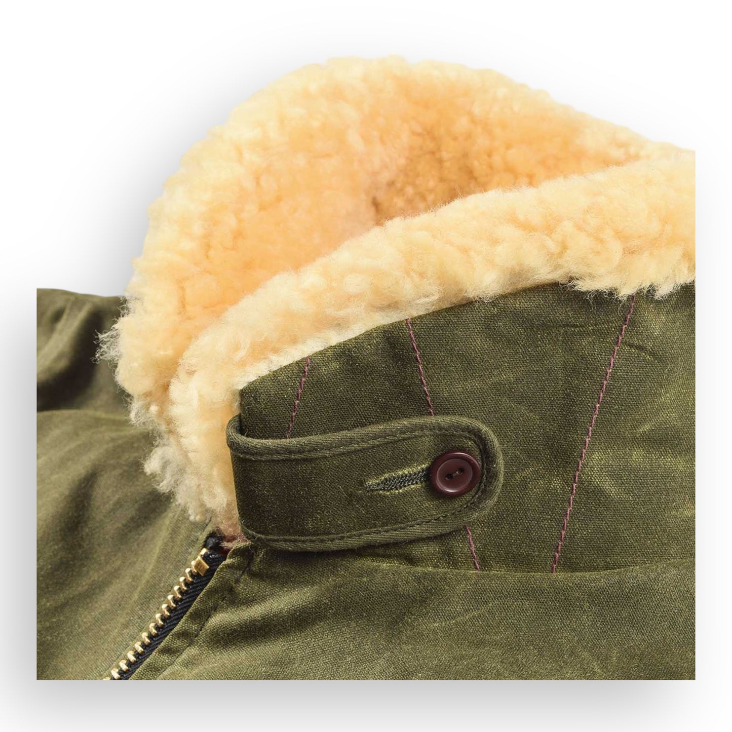 Flyer´s Club Jacke Loden Wax / Gold Mouton