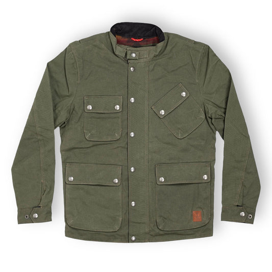 Iron and Resin Mojave Canvas Waxed jacket - Olive