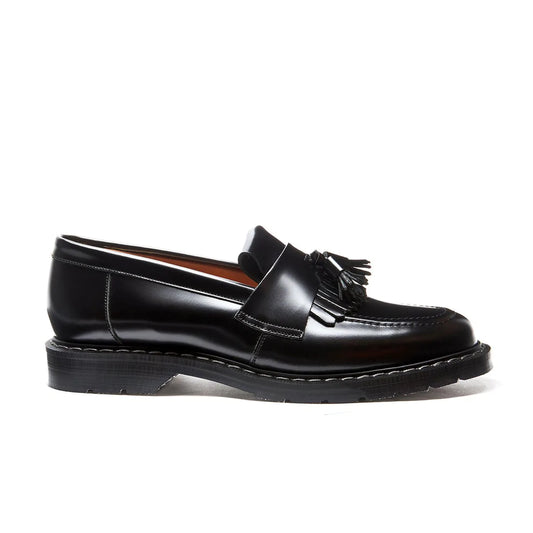 Solovair Tassel Loafer Black Hi-Shine