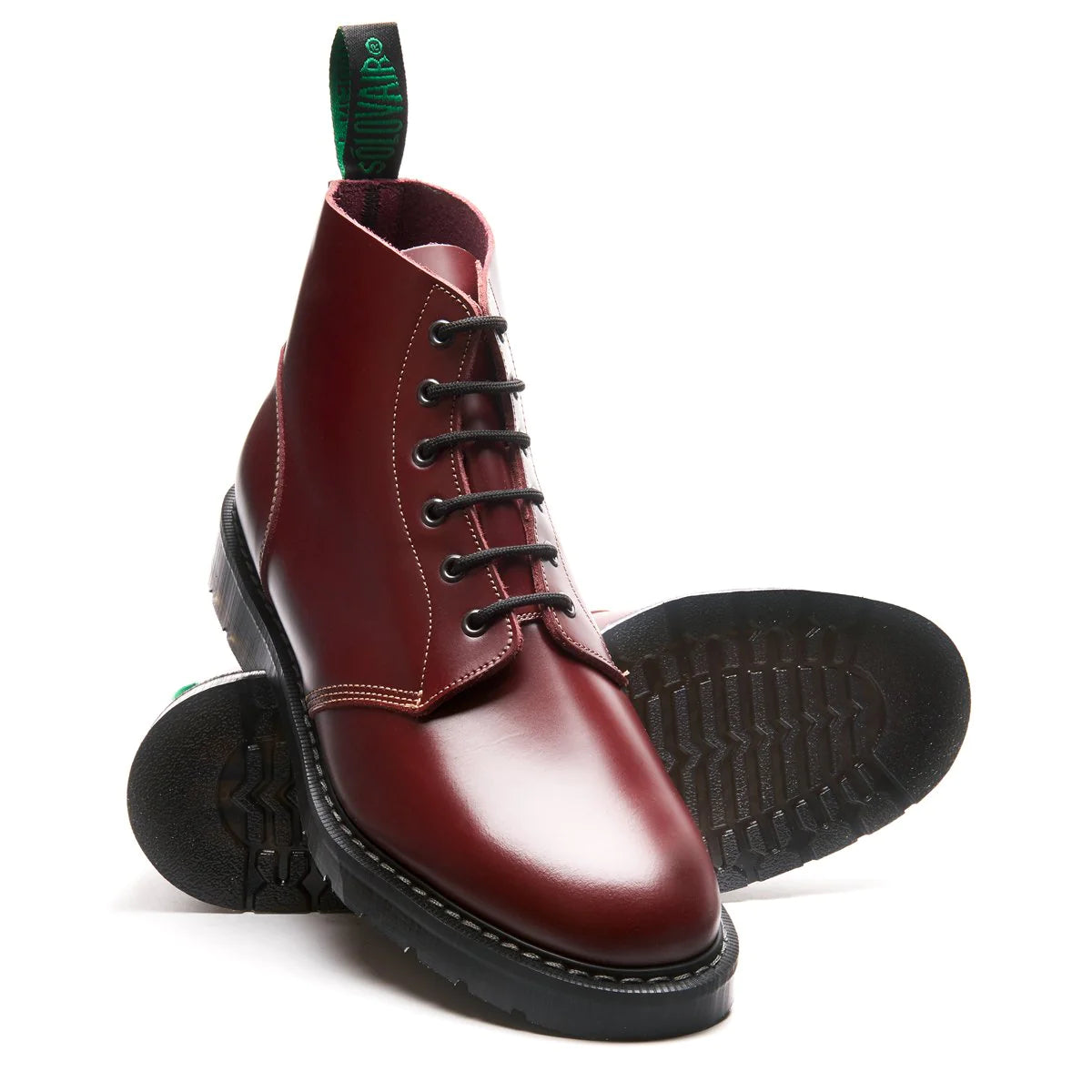 Astronaut Boot 6 Eye - Oxblood Hi-Shine