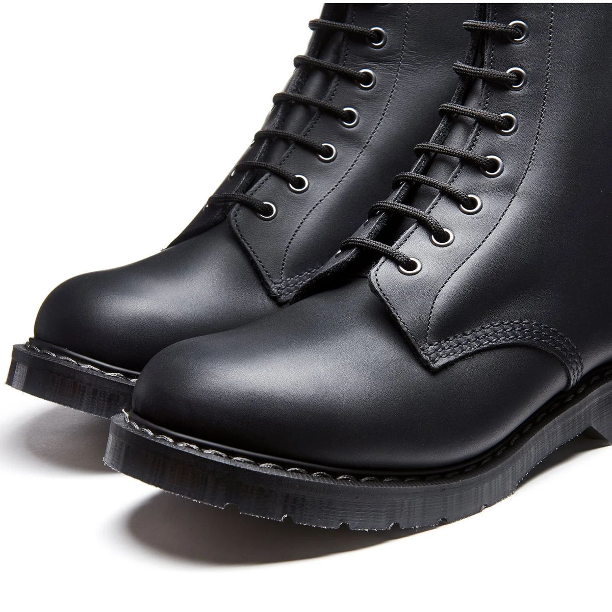 Derby Boot 8-Loch - Schwarz Gewachst