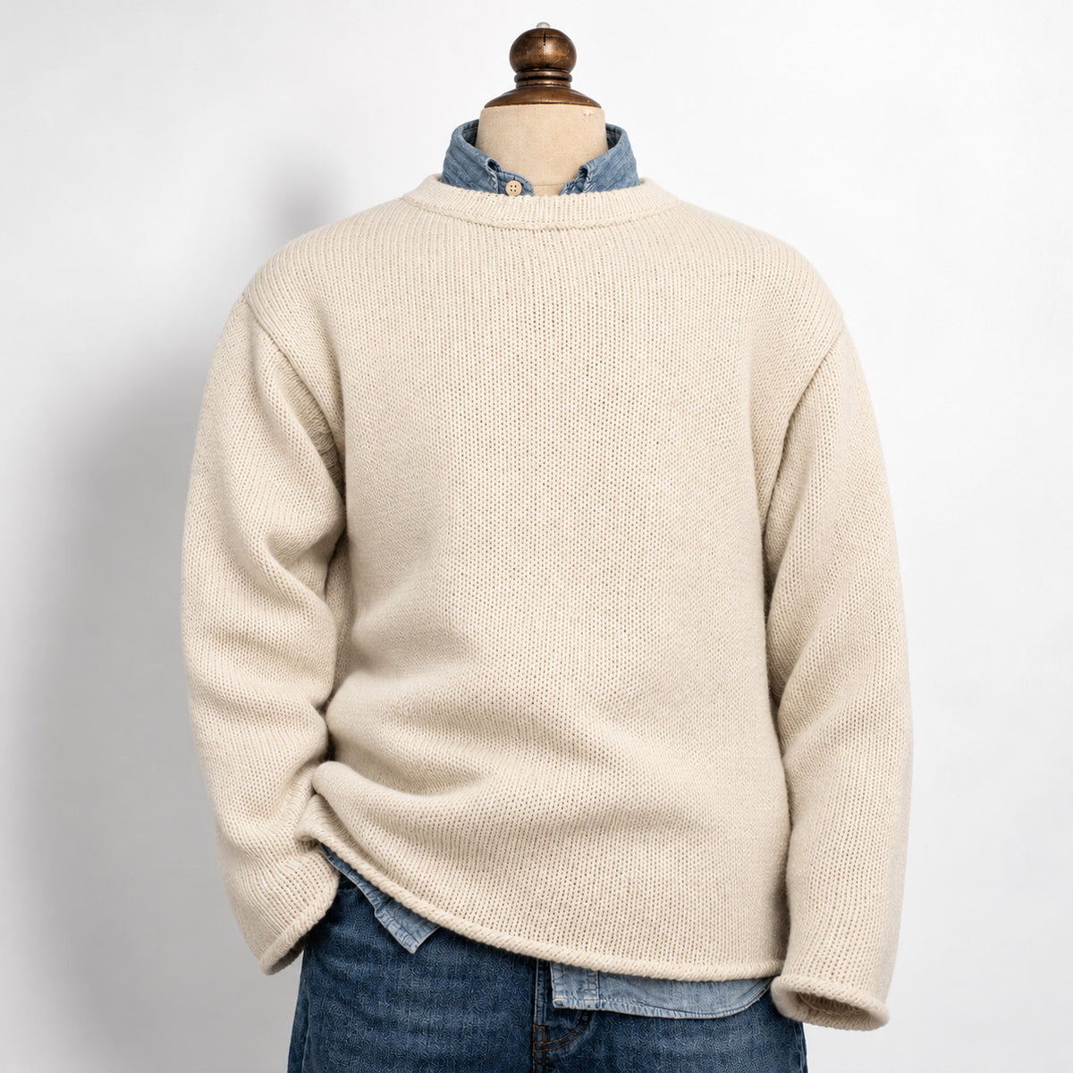 Fleurs de Bagne Mataf | Natural Wool Fisherman Sweater