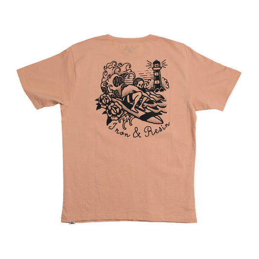 Iron & Resin Surf Ink Pocket Tee - Pink