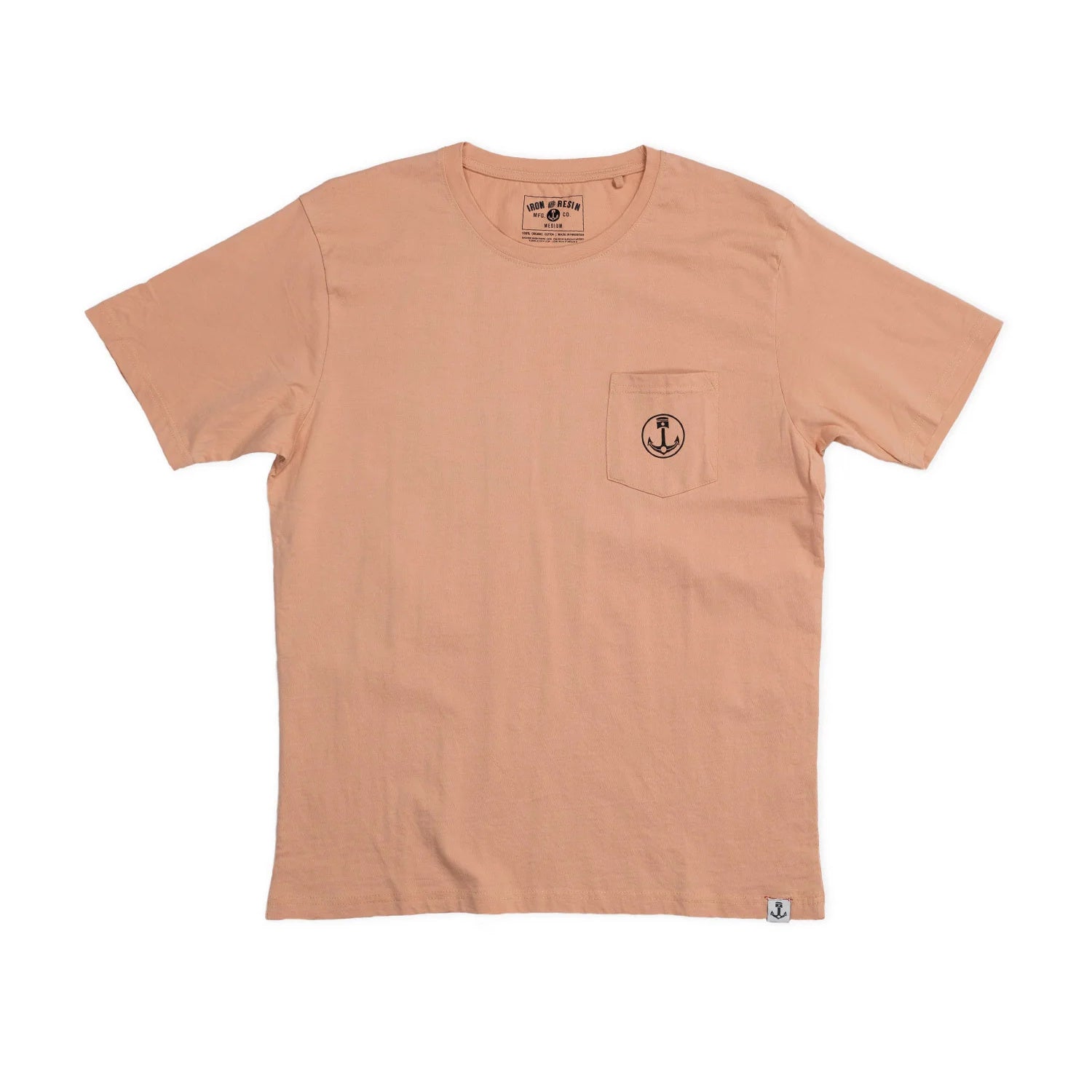Iron & Resin Surf Ink Pocket Tee - Pink front