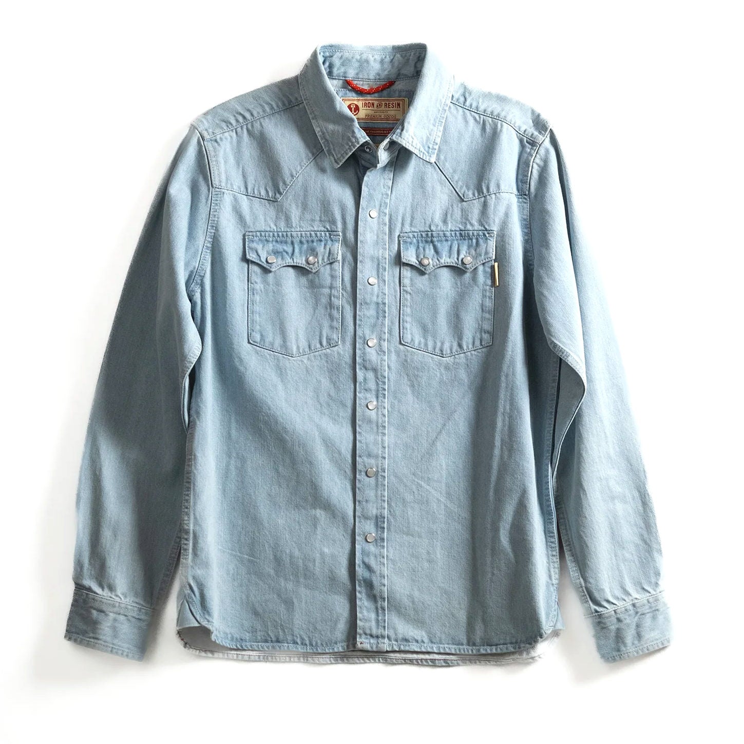 Iron & Resin Turner Denim Shirt - Bleached Indigo