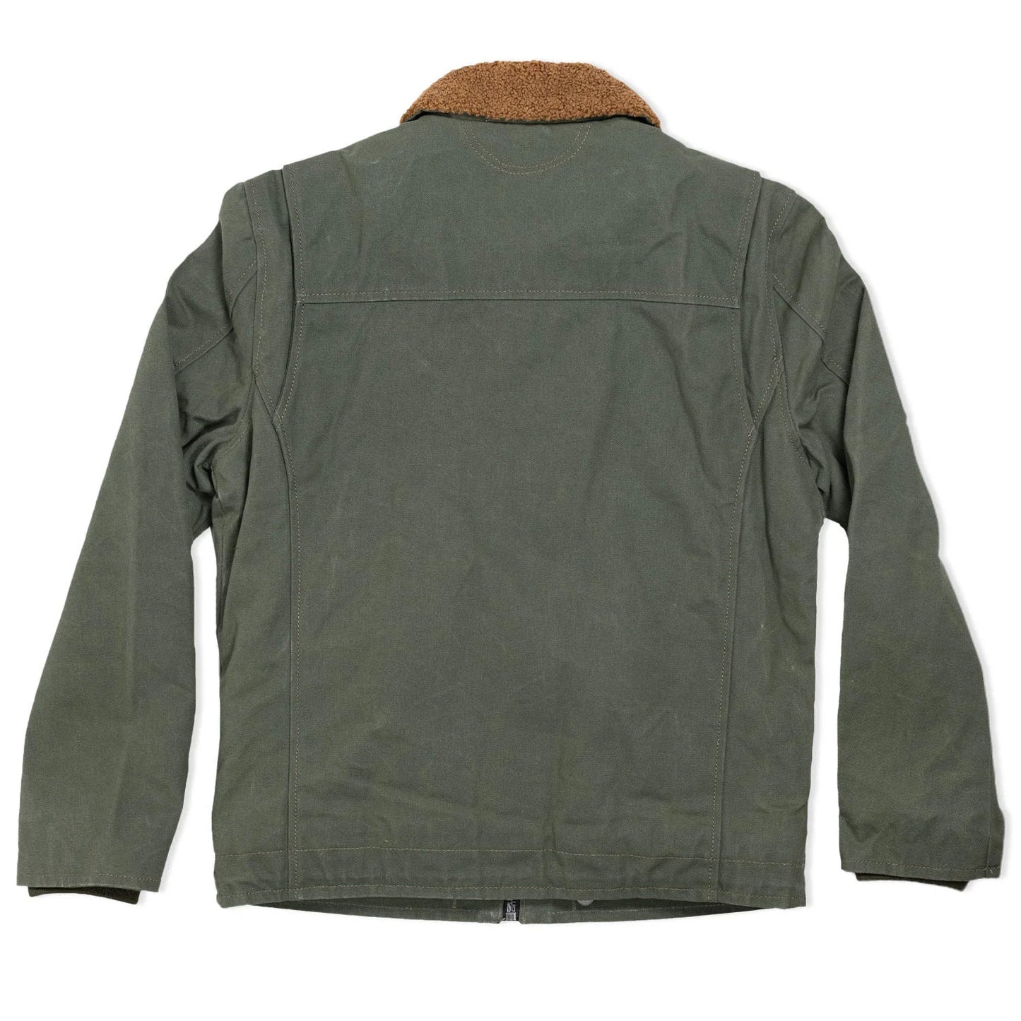 Iron and Resin Nautilus Wax Deck Jacket - Olive back