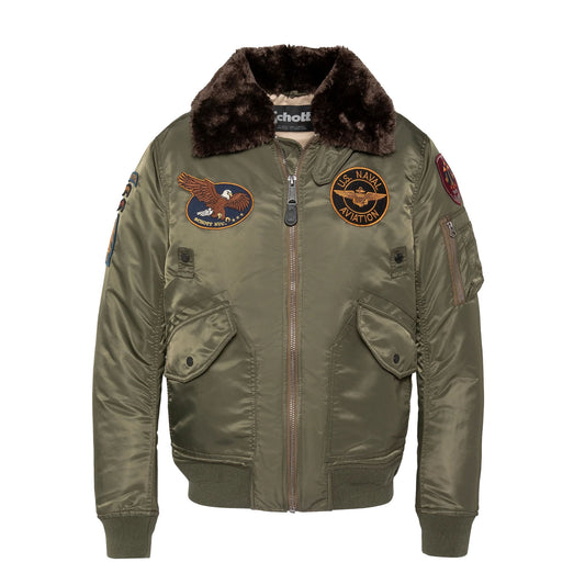Schott NYC AIRSTON Flight Jacket | Army Khaki