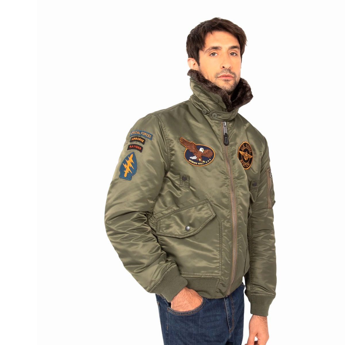 Airston Bomber Patch - Army Kaki