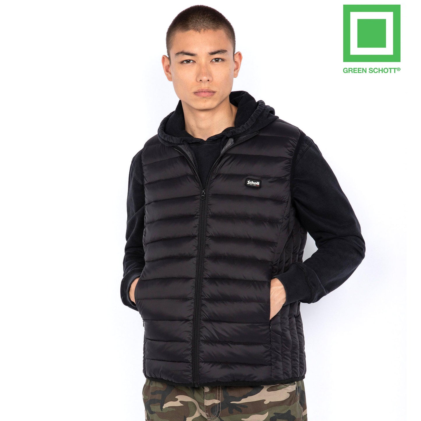Oakland Recycled Down Vest - Black